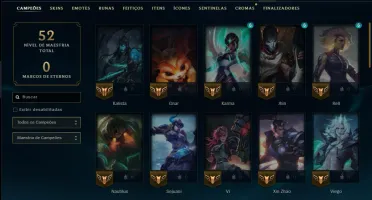 Bronze 2 com 60 Champs e 43 Skins
