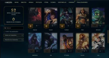 Bronze 2 com 60 Champs e 43 Skins