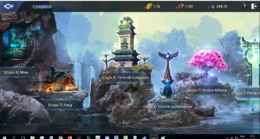 Conta Mir4, Level 57, 59.240PP, Servidor SA13, Conquista 8