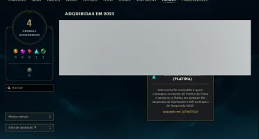 Conta Lol Platina, Upada na Mão, Lvl 40, 100% Segura
