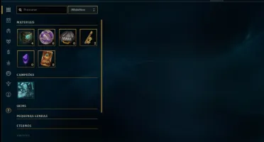 Conta prata 1 com Skin Mitica do Rammus