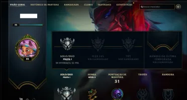 Conta prata 1 com Skin Mitica do Rammus
