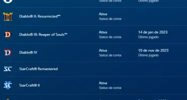 Conta blizzard com 317,50 reais na conta + diablo 4 ultimate
