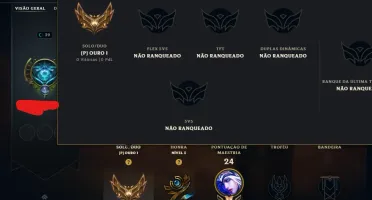 Conta Lol Ouro, 6 Skins, Lendária do Zed, Upada na Mão