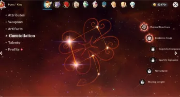 Conta Genshin ImpactAR 41 (Diluc, Klee 3 const, keqing)