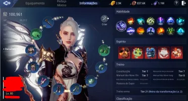 Conta Mir4 SA53 maga LVL 80 100k pp ~ 3k gold + alt lvl 45