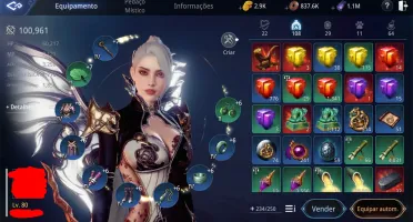 Conta Mir4 SA53 maga LVL 80 100k pp ~ 3k gold + alt lvl 45