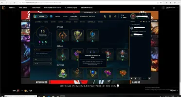Conta LOL com 2 skins ultimates mais 42 skins