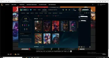 Conta LOL com 2 skins ultimates mais 42 skins