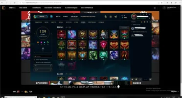 Conta LOL com 2 skins ultimates mais 42 skins