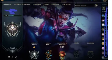 Conta de League of Legends com 20 mil de rp + 24 skins