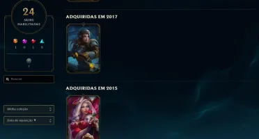 Conta de League of Legends com 20 mil de rp + 24 skins