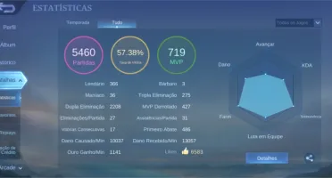 Continha incrível, com skins raras