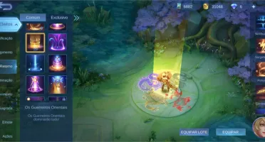 Continha incrível, com skins raras