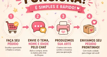 20 Adesivos Personalizados 6x9cm para Fatia de Bolo