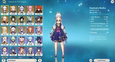 AR 58 Endgame com 12(5*), Ayaka c1 e Cortador da neblina