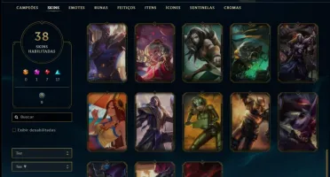 Conta ouro 4 com 69 champs e 38 skins