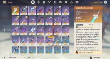 Conta otima com Baal Klee e outrs T5 com arma nat5
