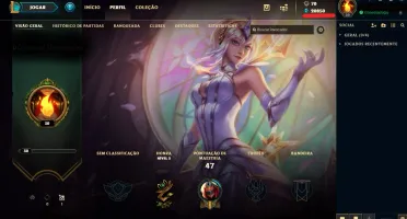Conta Unranked lvl 30 com 20k de essência azul