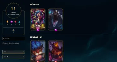 UNRANKED LV 32 COM RENEKTON HEXTEC + 10 SKINS