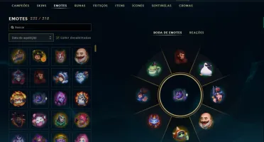 Conta lol lv566, 359 skins, elo esmeralda 4 e primeiro dono!