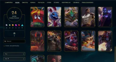 Diamante 4 com 80 Champs e 24 Skins