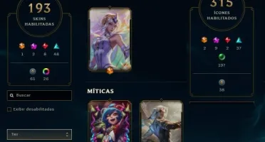 CONTA LEAGUE OF LEGENDS LVL 650/MESTRE S11 TODOS CHAMPIONS