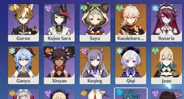 Ganyu, Nahida, Kazuha Ar 48
