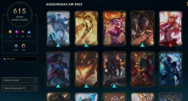 Conta LoL 615 Skins, Morgana Vitoriosa+ (e-mail trocável)