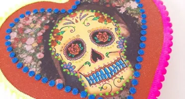 Quadro Box Caveira Mexicana 2