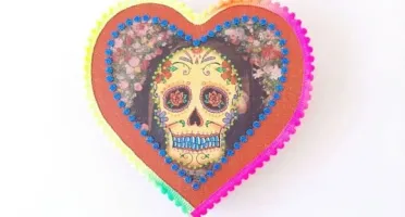 Quadro Box Caveira Mexicana 2