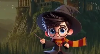 Arte editável Canva Harry Potter