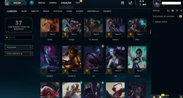Conta diamante League of Legends