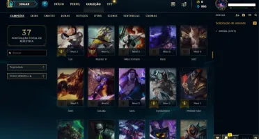 Conta diamante League of Legends