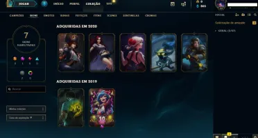 Conta diamante League of Legends
