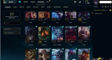 Conta diamante League of Legends