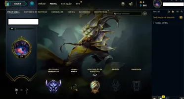 Conta diamante League of Legends