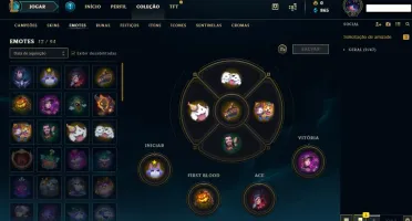 Conta diamante League of Legends