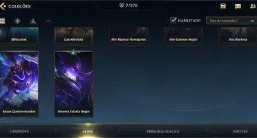 Conta LOL nível 30+ Gold IV + Wild Rift Esmeralda 1