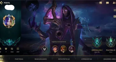 Conta LOL nível 30+ Gold IV + Wild Rift Esmeralda 1
