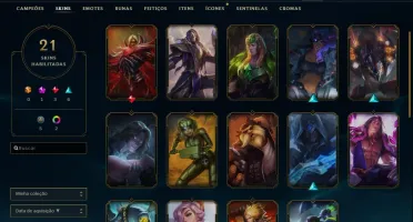 Conta lol diamante 1 21 skins