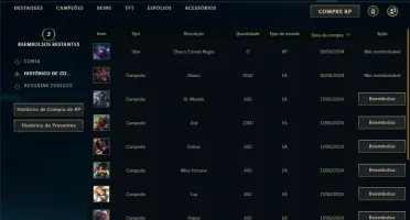 Ferro 2 com 21 Champs e 5 Skins
