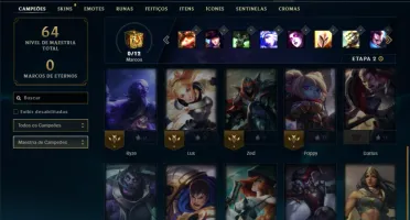 Ferro 2 com 21 Champs e 5 Skins