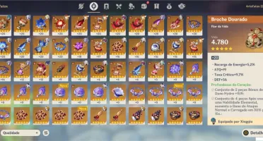 Ayaka+Klee+Itto+Qiqi+Keqing + 2 armas T5