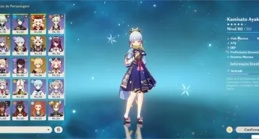 Ayaka+Klee+Itto+Qiqi+Keqing + 2 armas T5