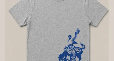 Camiseta Cinza Mescla Rodeio