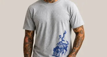 Camiseta Cinza Mescla Rodeio