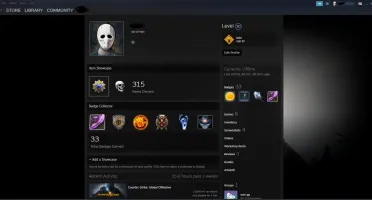 CONTA STEAM LVL 50 | LVL 20 GAMERSCLUB