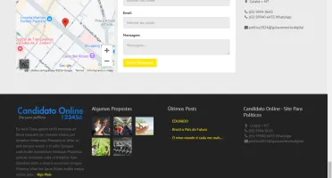 Site Candidato Político Online Responsivo