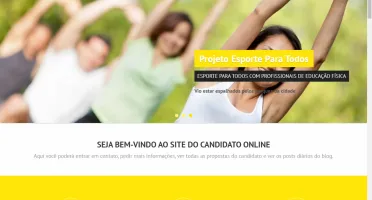 Site Candidato Político Online Responsivo
